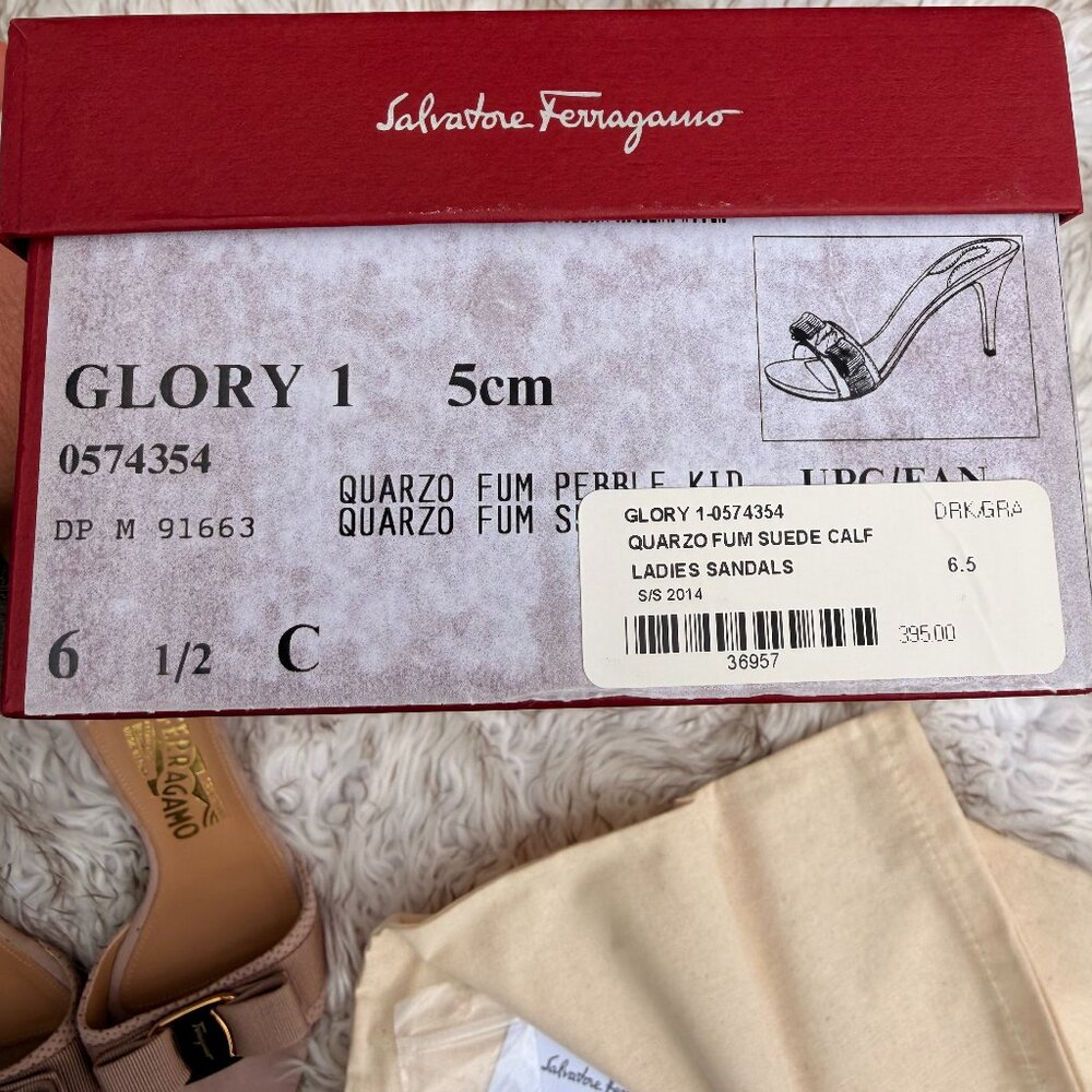 Salvatore Ferragamo Women's Vintage Kitten Heels |  Size 6.5 | Never Worn - Picture 9 of 16